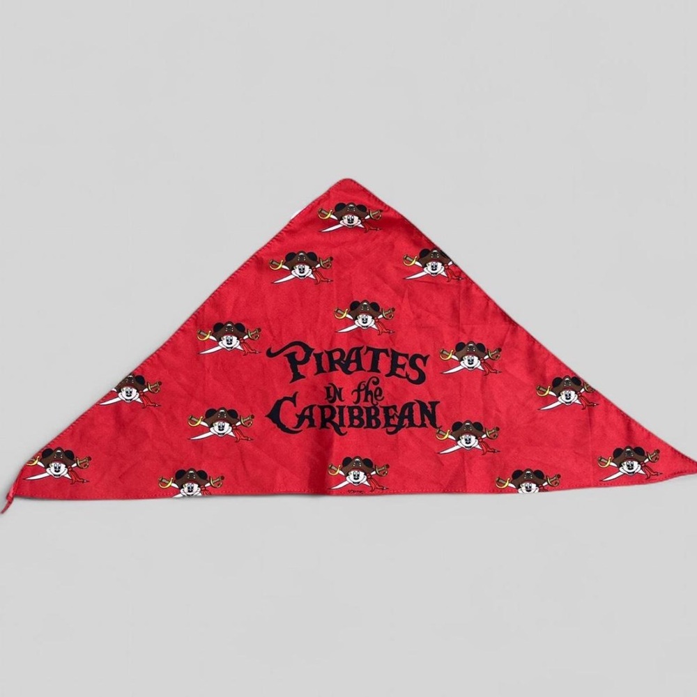 Two Disney Mickey Mouse Print Pirates of of Caribbean Bandana